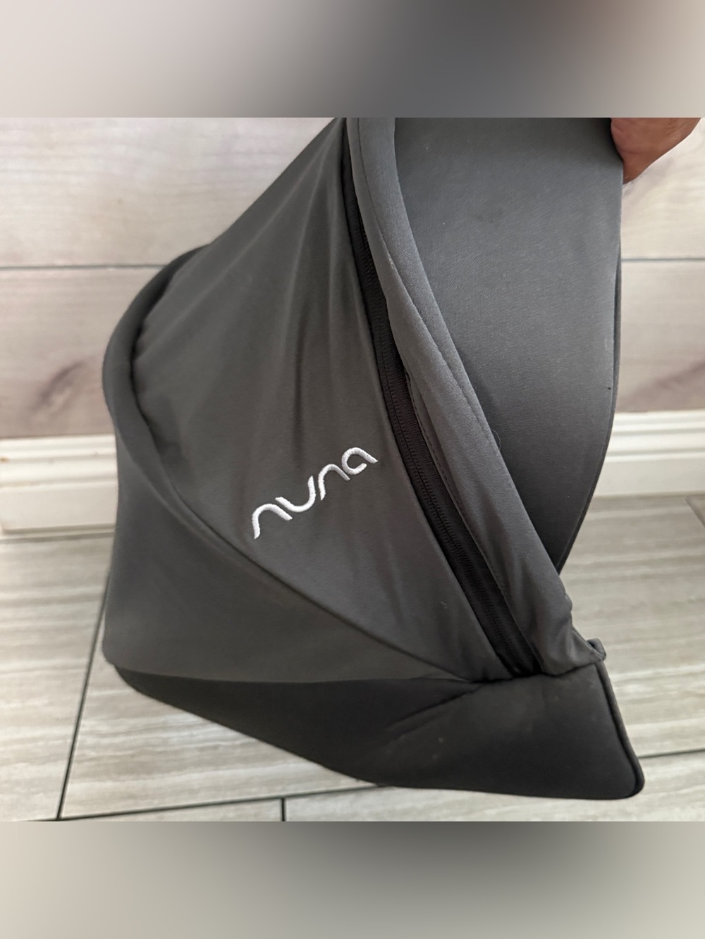 Nuna Pipa Lite LX/RX Grey Infant Car Seat Replacement Canopy Only (No Frame Rod)